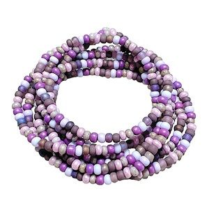 NWT Yukari Purple Hues Beaded Wrap Bracelet or Necklace